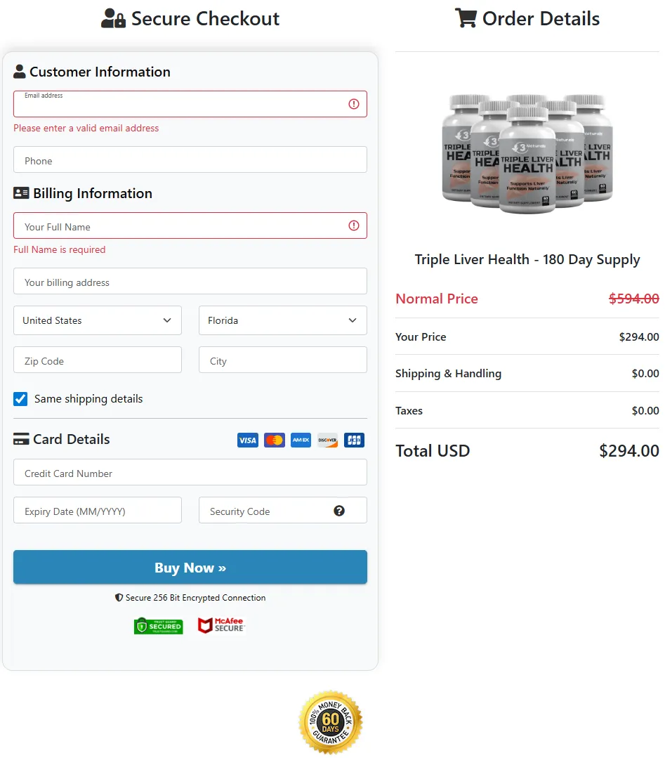 Buy Triple Liver Health from official website secure checkout